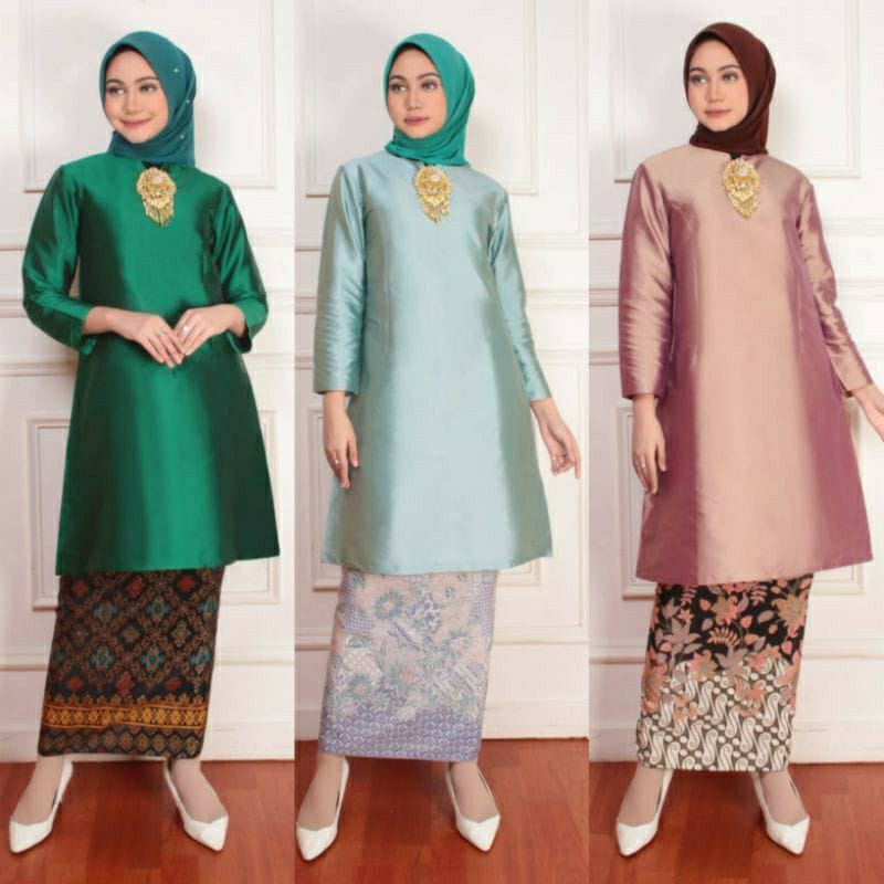 READY TERBARU BAJU KURUNG IRIANA TAFETA- BAJU KURUNG MALAYSIA - SETELAN BAJU KURUNG POLOS TAFETA- BA