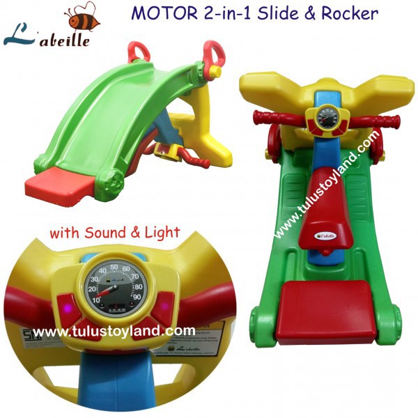 Perosotan Labeille Motor 2 in 1 Slide and Rocker