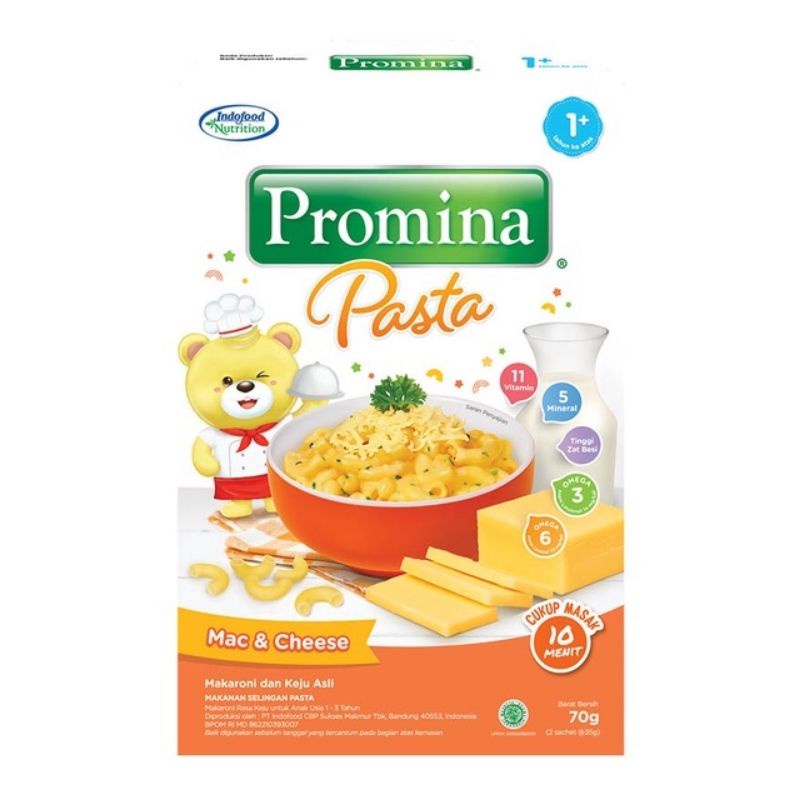 

Promina pasta Mac and chese 1 tahun ke atas 70gr