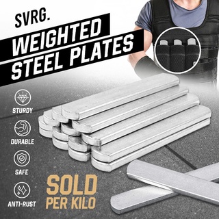 Svarga Weighted Steel Plates - Plat Rompi Beban - Pemberat Kaki Tangan