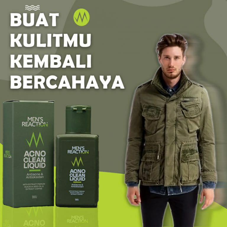 Sabun Jerawat MEN’S REACTION Acno Clean Liquid Anti Bakteri ORIGINAL