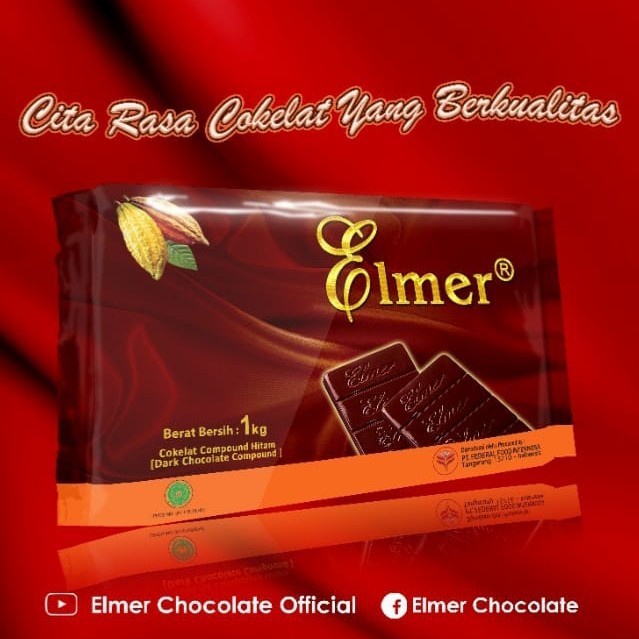 Elmer Cokelat Compound 1 kg / Elmer Chocolate Cokelat Compound 1kg