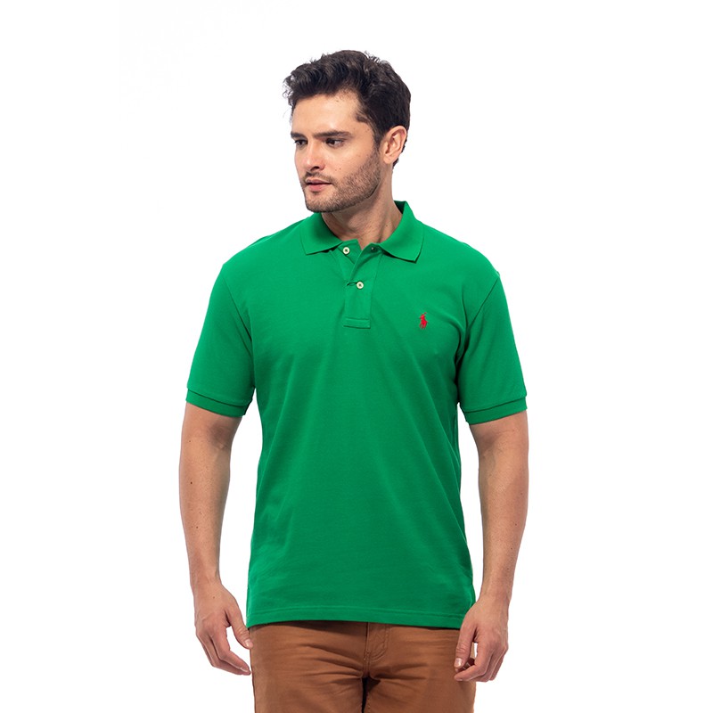  POLO  RALPH  LAUREN  Polo  Shirt Basic Classic Fit Green 