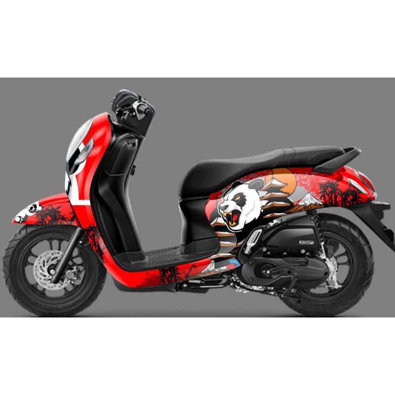 DECAL MOTOR HONDA SCOOPY 2021 2023FULL BODY PRESTIGE