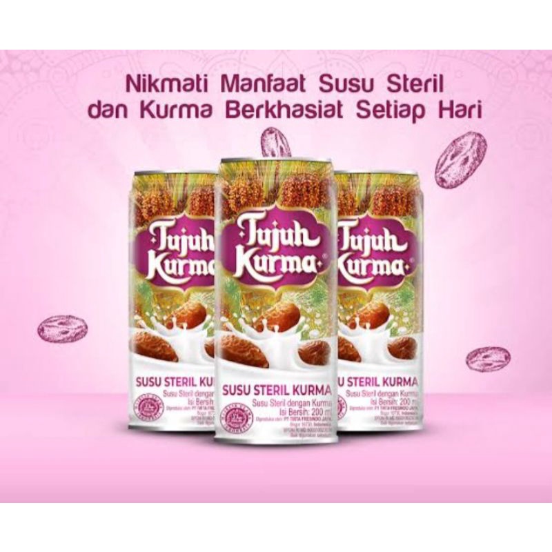 

MURAH!! SUSU TUJUH KURMA / TUJUH KURMA SUSU STERIL 200ml