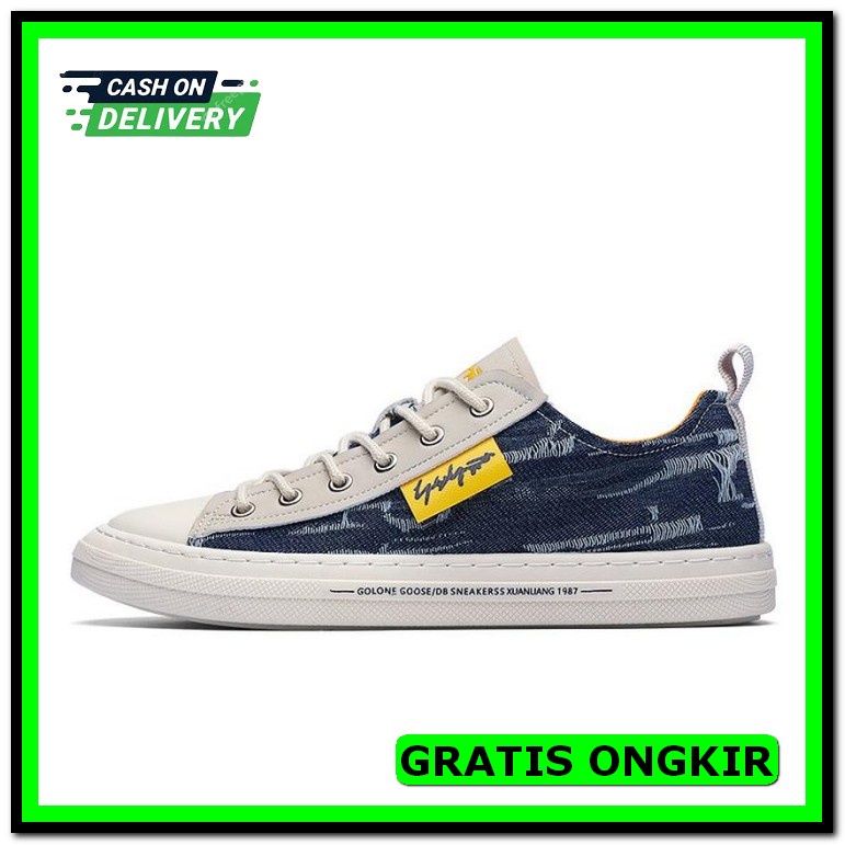 New Sepatu Pria Import Kekinian 2023 Warna Putih Original Import Fashi Sepatu Sneaker Pria Golone D