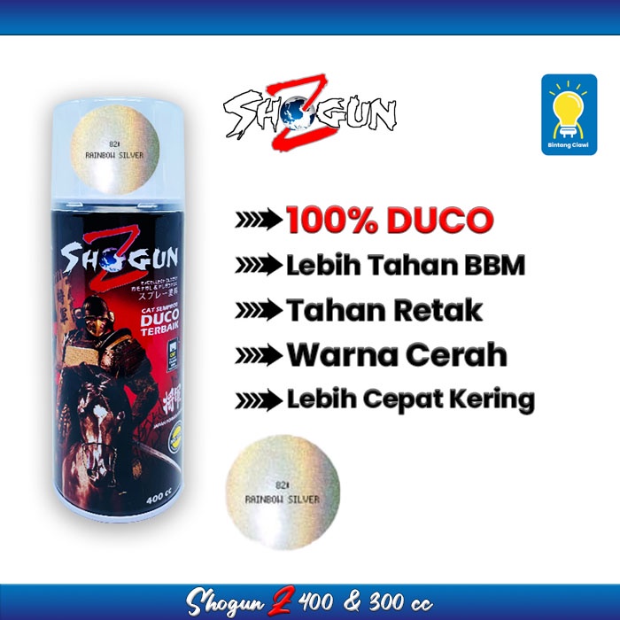 ShogunZ Cat Semprot Duco Terbaik RAINBOW SILVER S820 Pilox Pilok Spray Paint Spray Can
