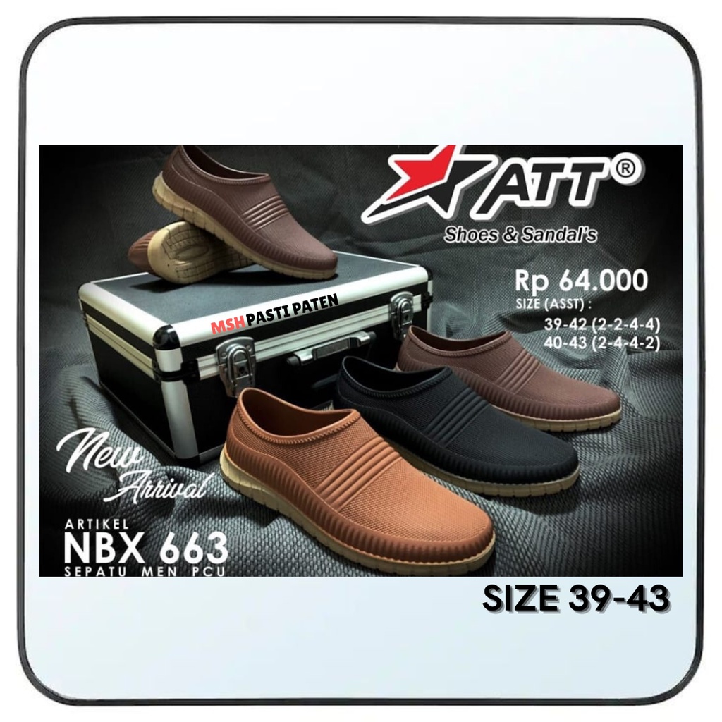 Pro Att Sepatu Formal Terbaru Pria Bahan Karet Ori