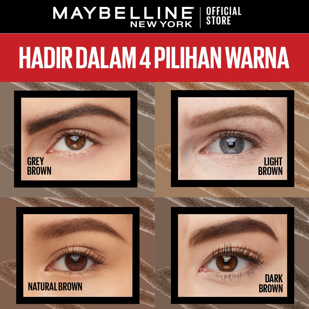 Maybelline Tattoo Brow 36H Pencil - Eye Makeup - Pensil Alis Cokelat Pigmented Tahan Lama