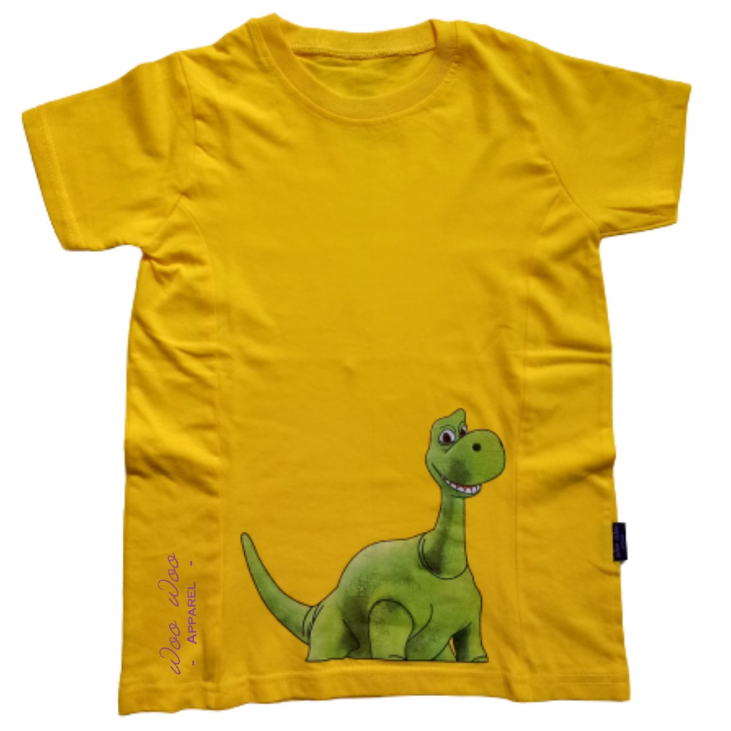 Kaos Anak Sablon Karakter - Kaos Anak Karakter Dinosaurus untuk anak usia 4-6 tahun