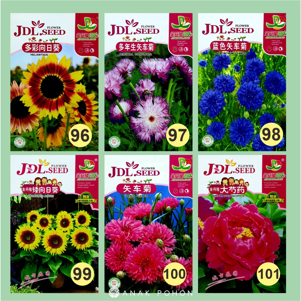 Benih Aneka Bunga Flower JDL Seed Retail Pack - Tipe D