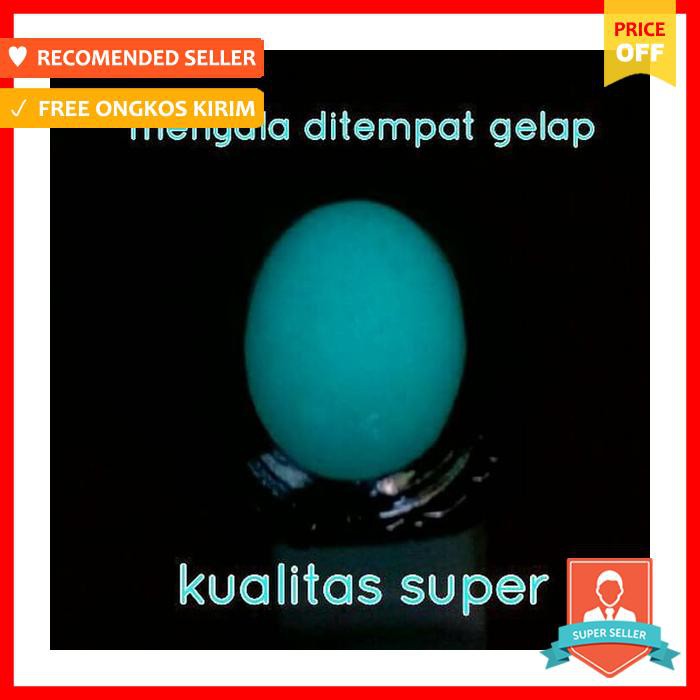 BATU CINCIN AKIK NATURAL FOSFOR BATU TERANG DITEMPAT GELAP