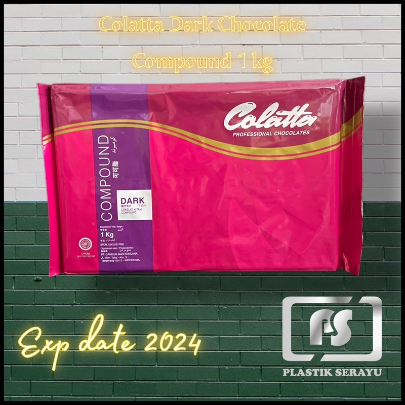 

Colatta Dark chocolate compound 1kg / Coklat batang colatta dark chocolate 1kg