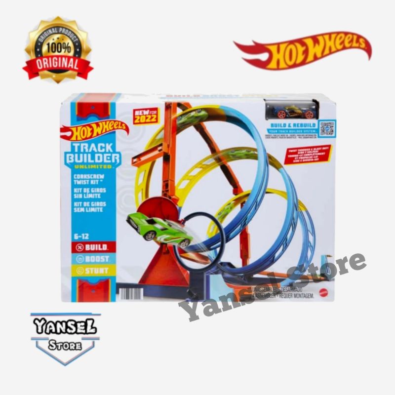 Hotwheels Track Builder Unlimited Corkscrew Twist Kit Track