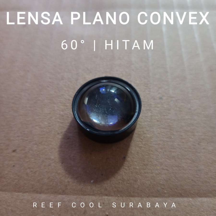 Lensa HPL 1-5 watt Plano Convex 60° - Hitam
