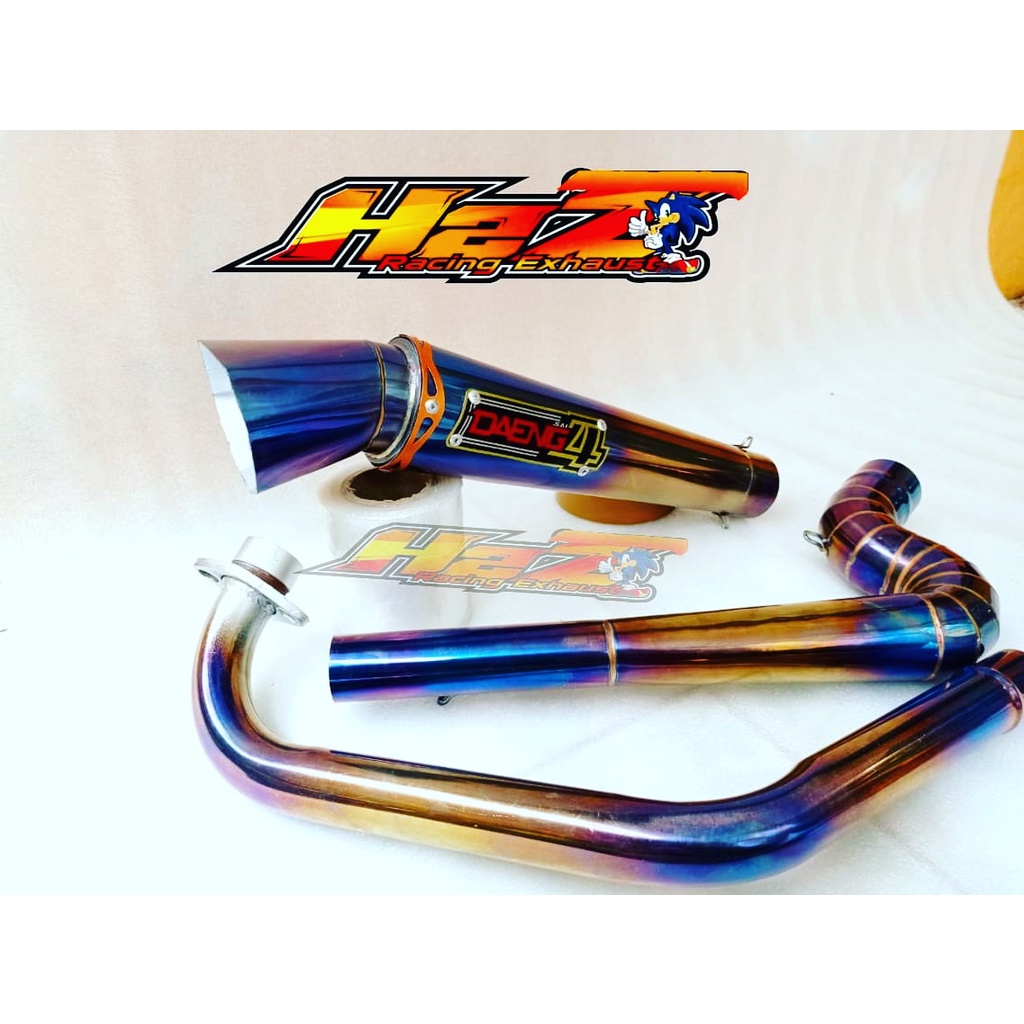 KNALPOT DAENG SAI 4 RACING CORONG DIAMOND MX KING MX OLD/NEW VIXION SATRIA FU CB150 OLD R15