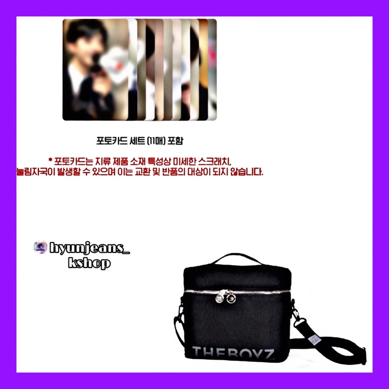 [READY STOCK] THE BOYZ - Official Lightstick Pouch + Photocard Set tbz deobi