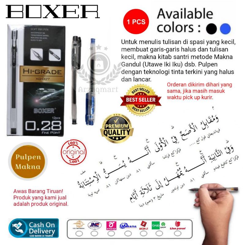 

BOXER HI-GRADE 0.28 PULPEN MAKNA