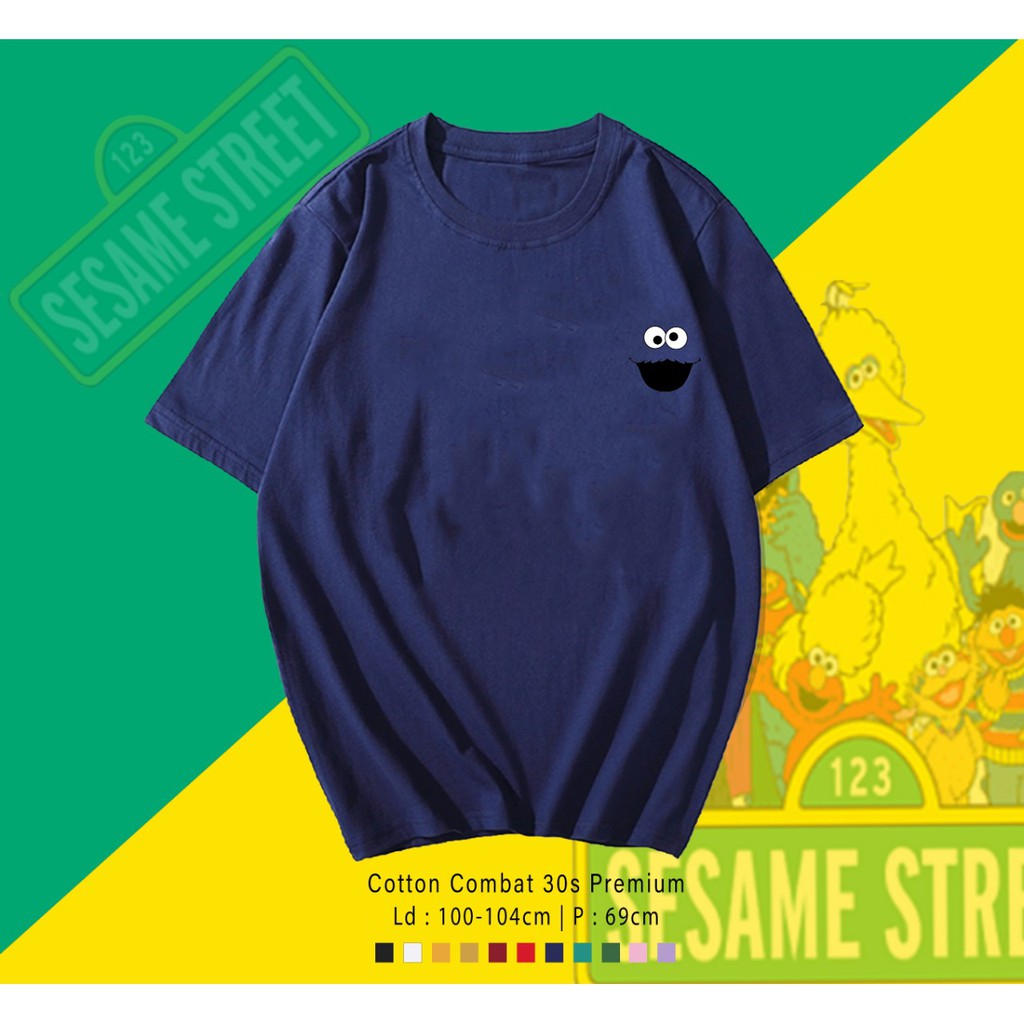 SESAME STREET CHARACTERS / KAOS LENGAN PENDEK / T-SHIRT UNISEC CEWEK / COWOK IMPORT