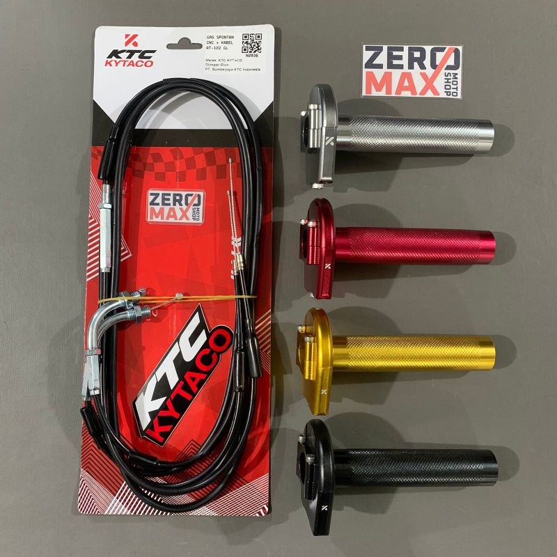 Gas Spontan KTC Kytaco 2 Kabel Gas CNC AT-102 XMAX X-MAX NMAX Old Aerox 155 Old