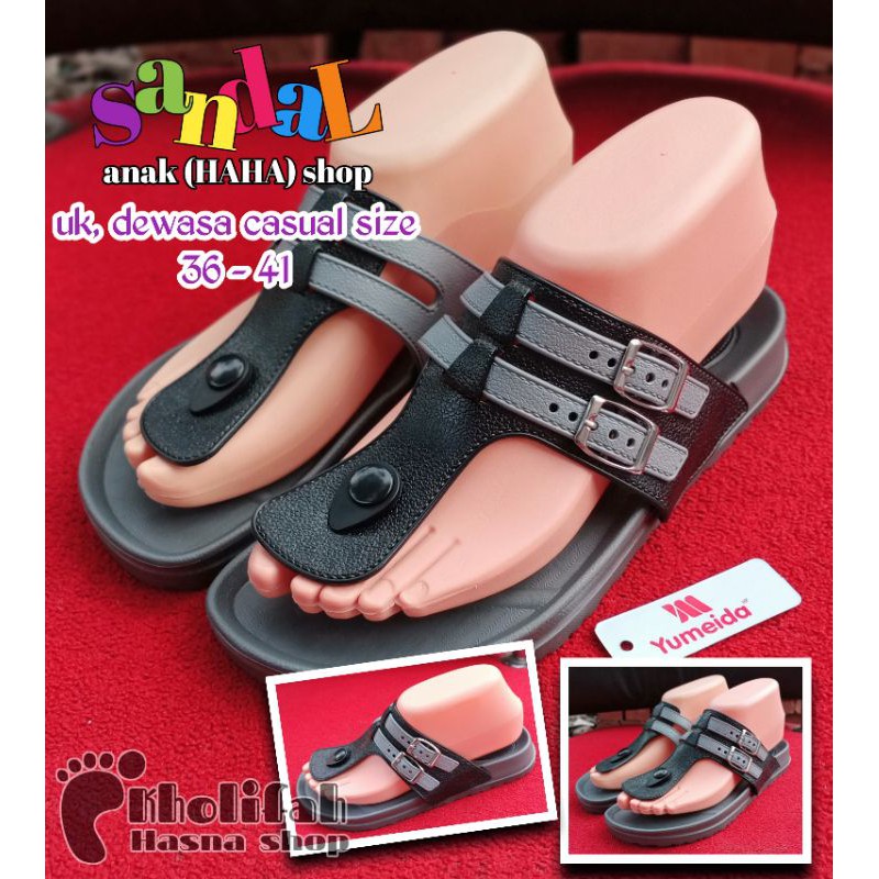 SANDAL JEPIT RESMI UNISEX DEWASA YUMEIDA LD9102L 36 - 41 (6c)