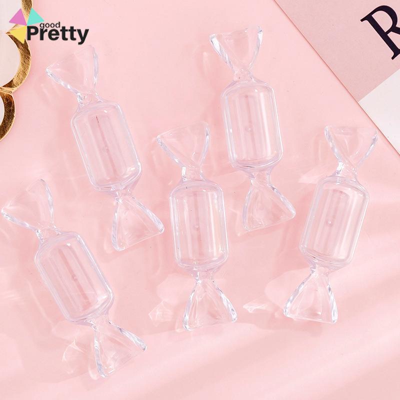 Permen Kreatif Kotak Penyimpanan Transparan Mini Portable Ring Earrings Jewelry Kotak Obat - PD