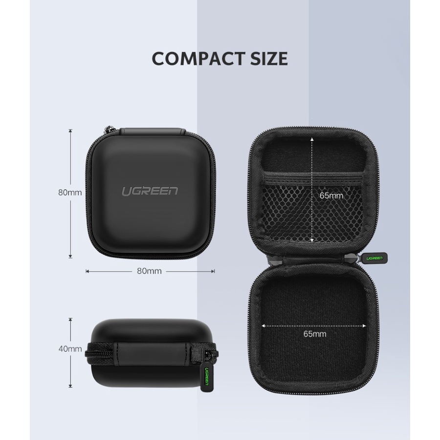 UGREEN Organizer Box For Adapter Earphone Earbud USB Cable Charger