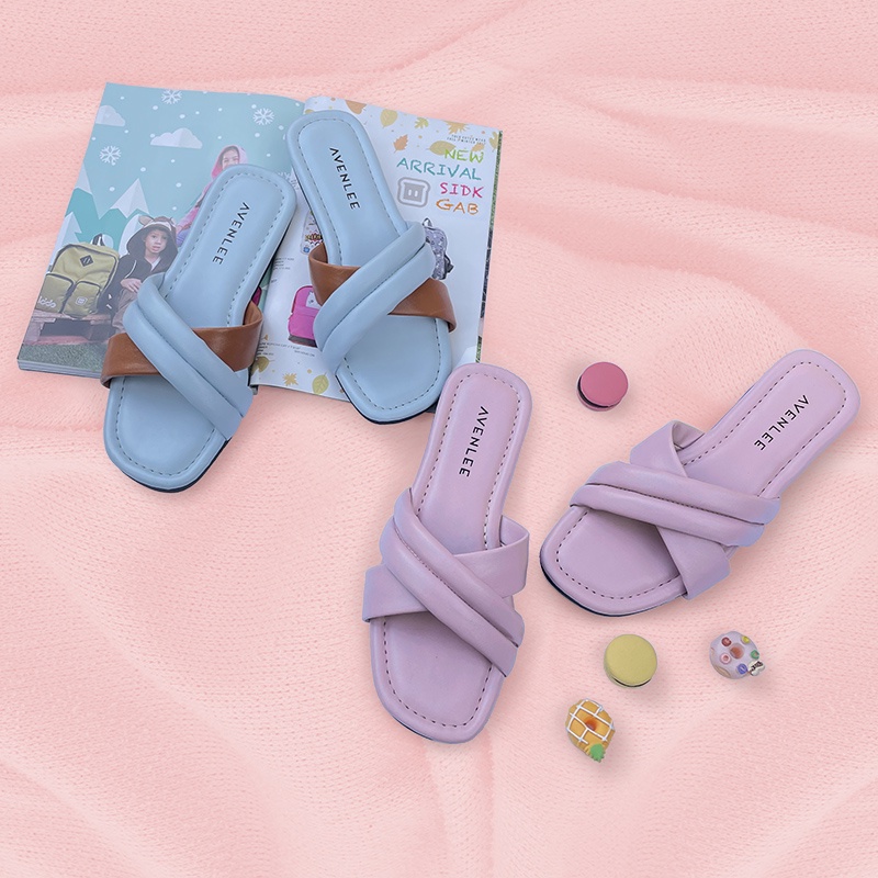 Sandal Wanita Flat Korea Empuk Sol Karet Avenlee Cheery