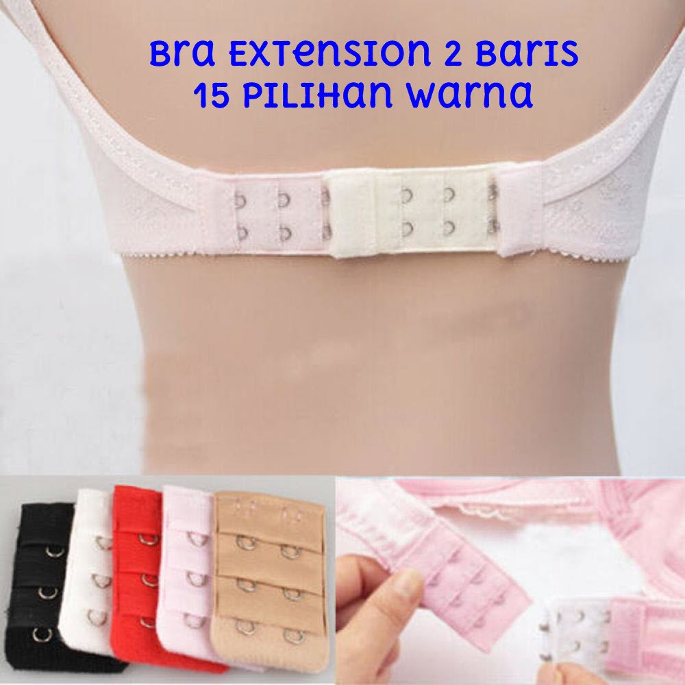 Pengait Bra Extension / Penyambung tali BH 2 kait / Sambungan Bra Save