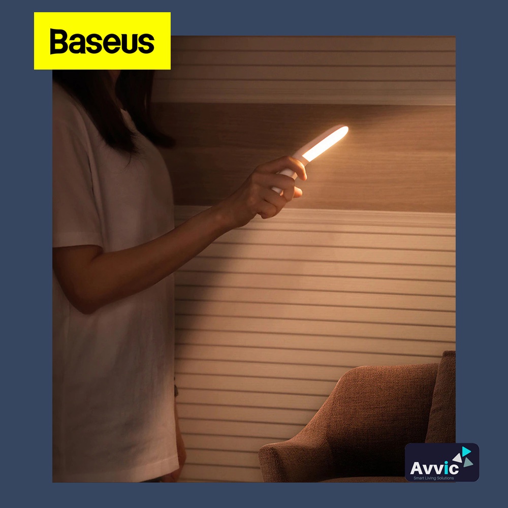 BASEUS Lampu Tidur Darurat Dinding Otomatis Aisle Sunshine Night Light Sensor Human Body