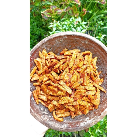 Basreng stik Bumbu Bujot Basah Pedas Daun jeruk 125gram LaelShop-4