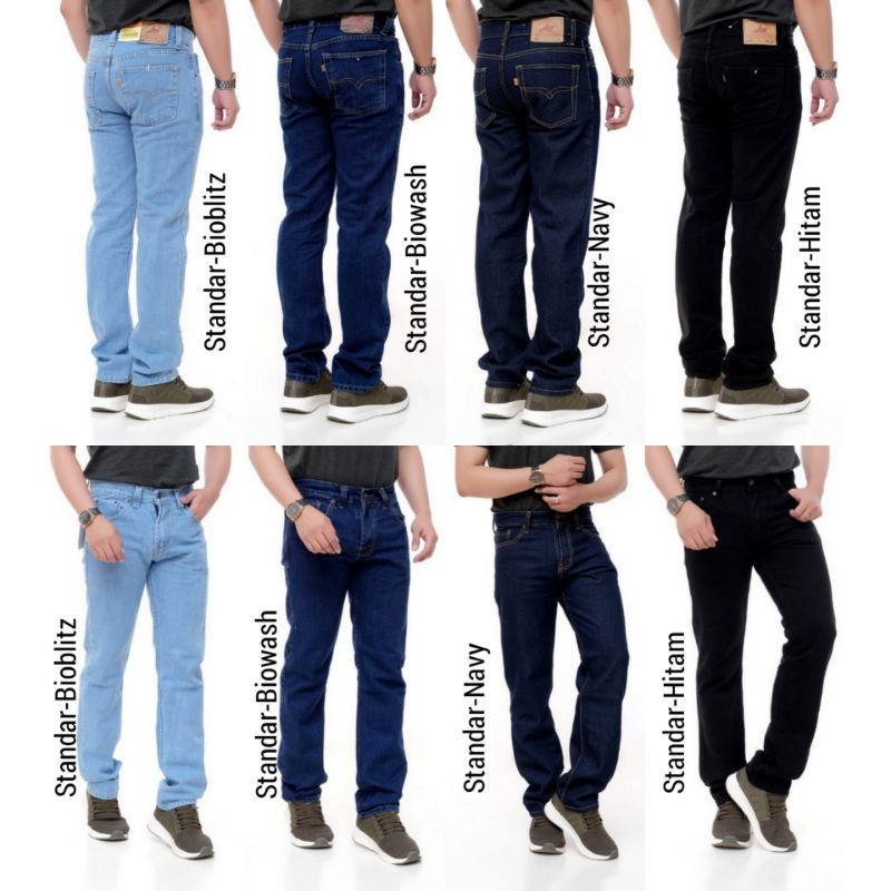 CELANA JEANS STANDAR REGULER PANJANG PRIA PREMIUM