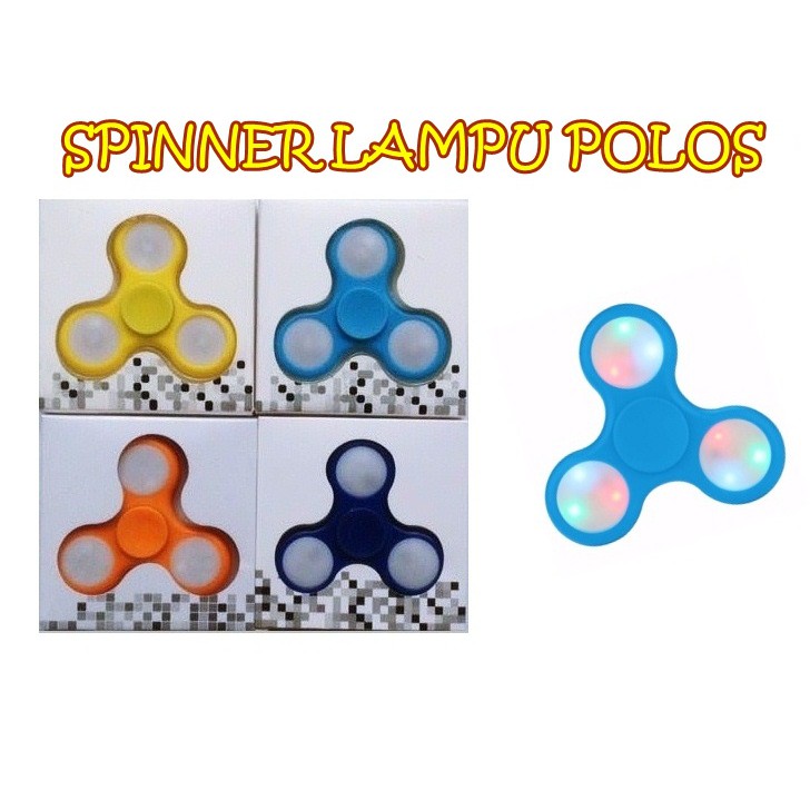 SPINNER LAMPU POLOS FIDGET SPINNER