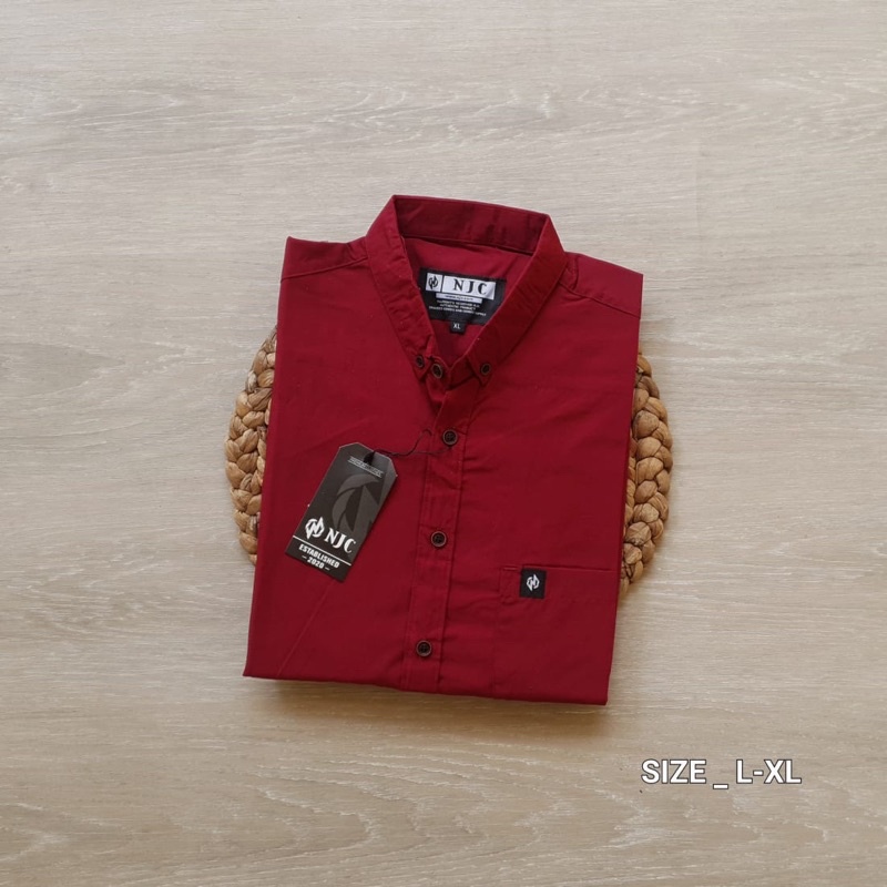 KEMEJA PRIA POLOS LENGAN PENDEK GREENLIGHT SUPER PREMIUM STANDAR DISTRO