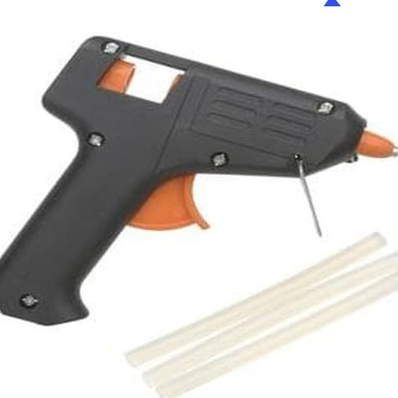 Glue Gun Lem Tembak 20 Watt - Lem Tembak Stick Lilin &amp; 5 Bonus Refill Lem