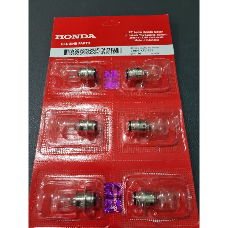 Bohlam Lampu Depan Honda V25 Grand Vario 110 125 Spacy Beat Fi Pop Esp Street DLL