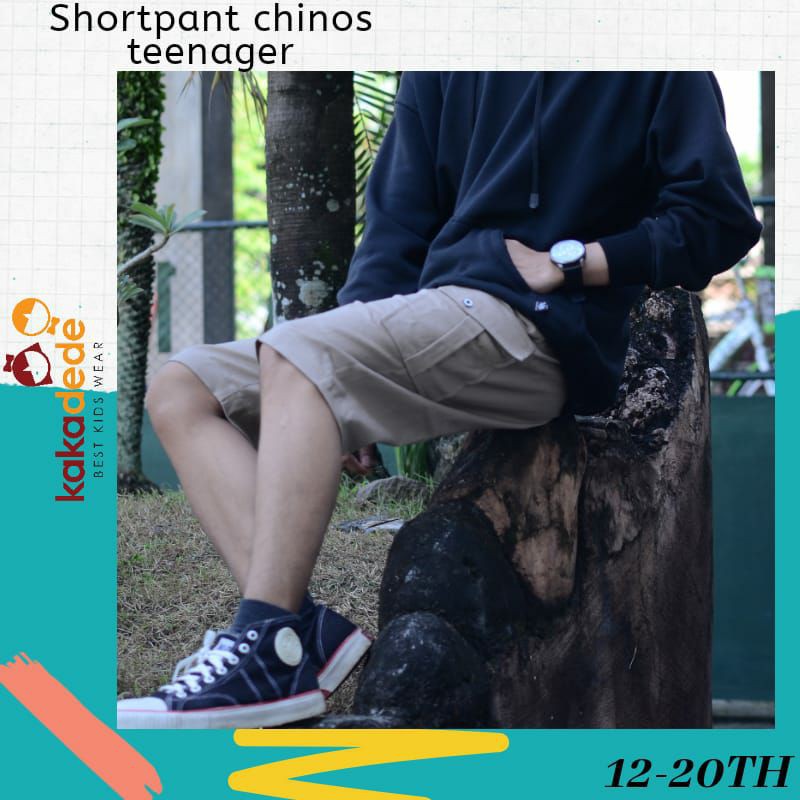 Shortpant Chino Cargo Teenager KakaDede | Celana pendek Remaja