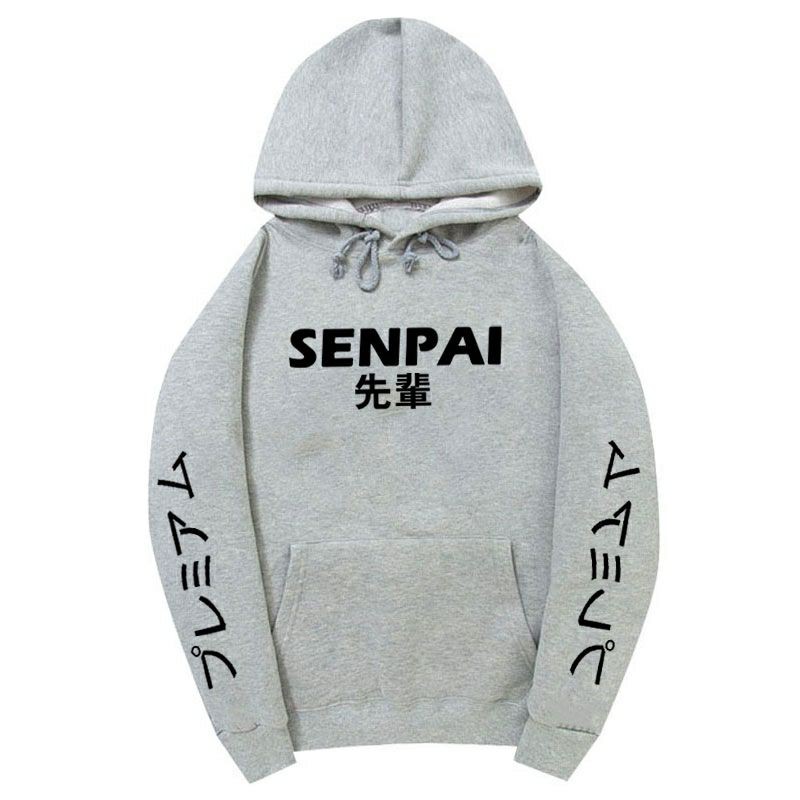 S - XXXXXL(6XL) Hoodie Japanese Streetwear SENPAI Jaket BIGSIZE OVERSIZE Pria Wanita JUMBO 5XL 4XL