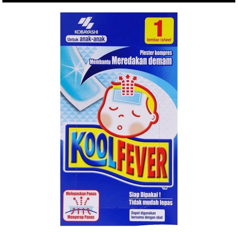 Kool Fever ANAK Kompress Penurun Meredakan Panas plester Demam Anak
