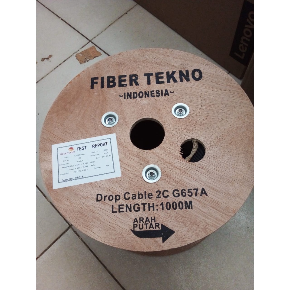 Kabel FO Fiber Tekno 2 Core 3 Seling 1000Mtr