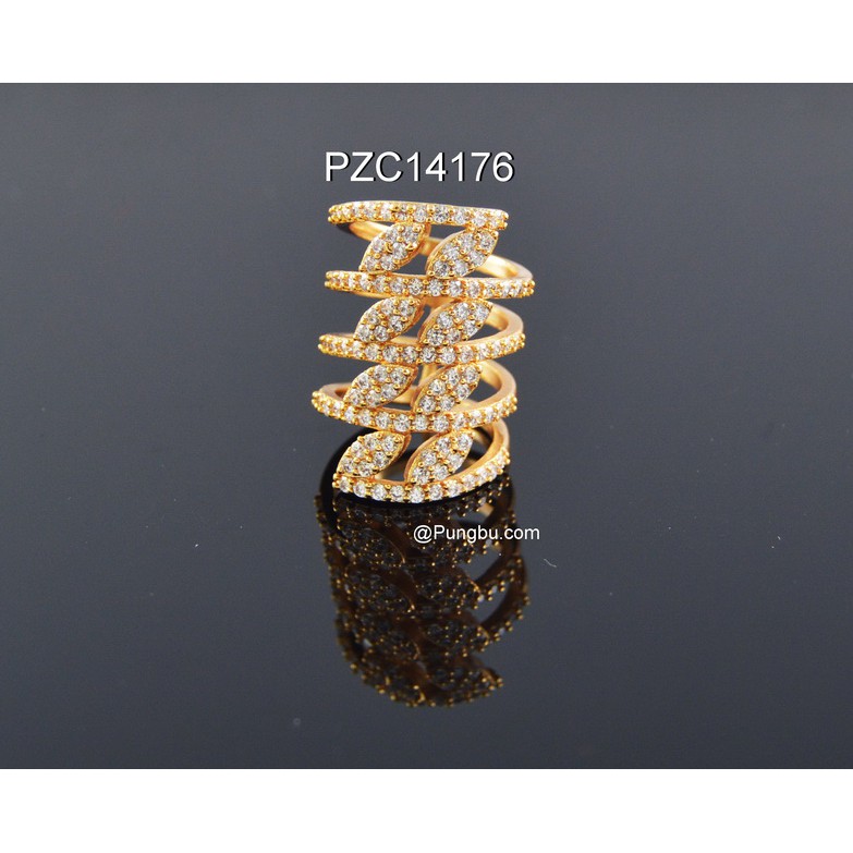 Cincin emas spiral besar PZC14176