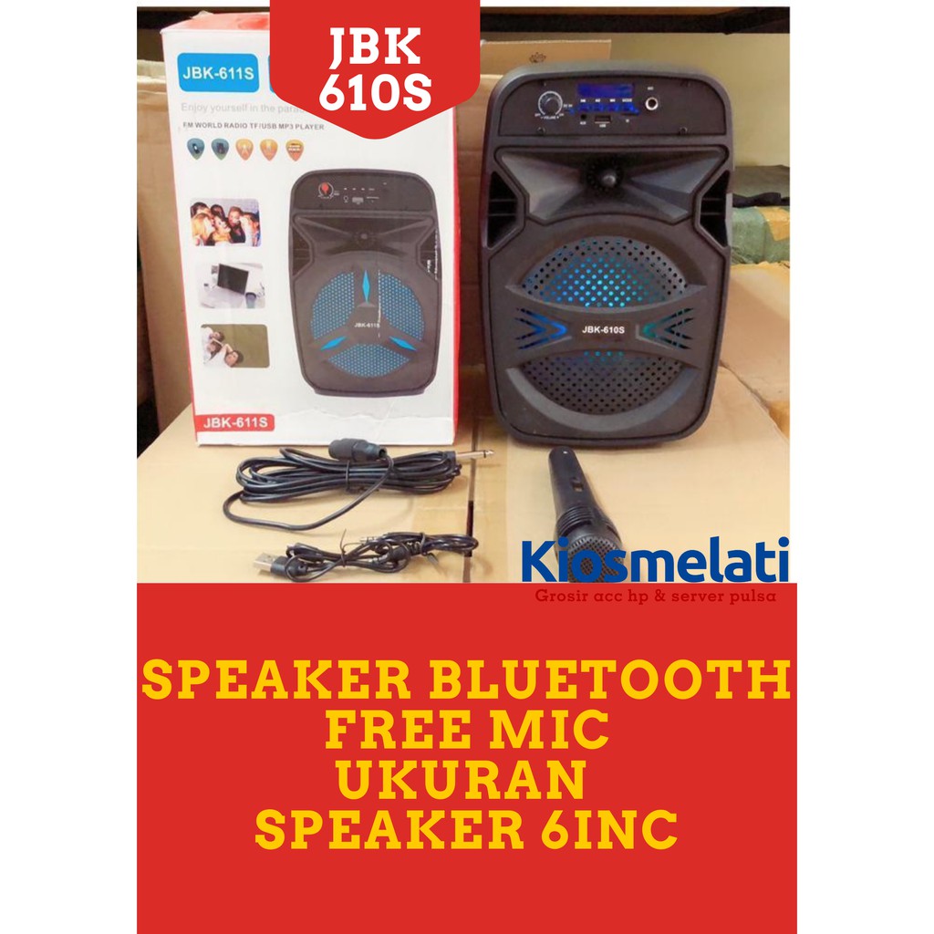 Speaker Bluetooth Karaoke JBK 0902S/JBK 0909S/JBK 610s-Speaker bluetooth portable-Speker bluetooth