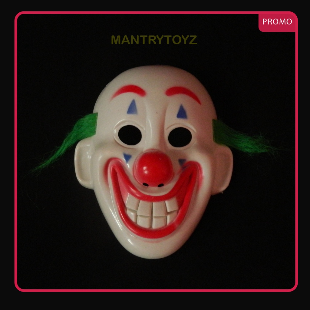 Topeng Joker Berambut Topeng Halloween Badut Pennywise IT Topeng Joker Badut Batman Anime Clown Mask