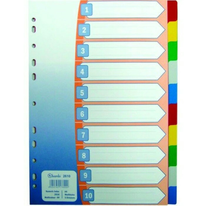 

Divider /pembatas 10 warna BAMBI