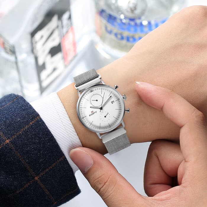 Jam tangan pria analog/Jam tangan OriginaI /EDIFY 81712 milan magnet