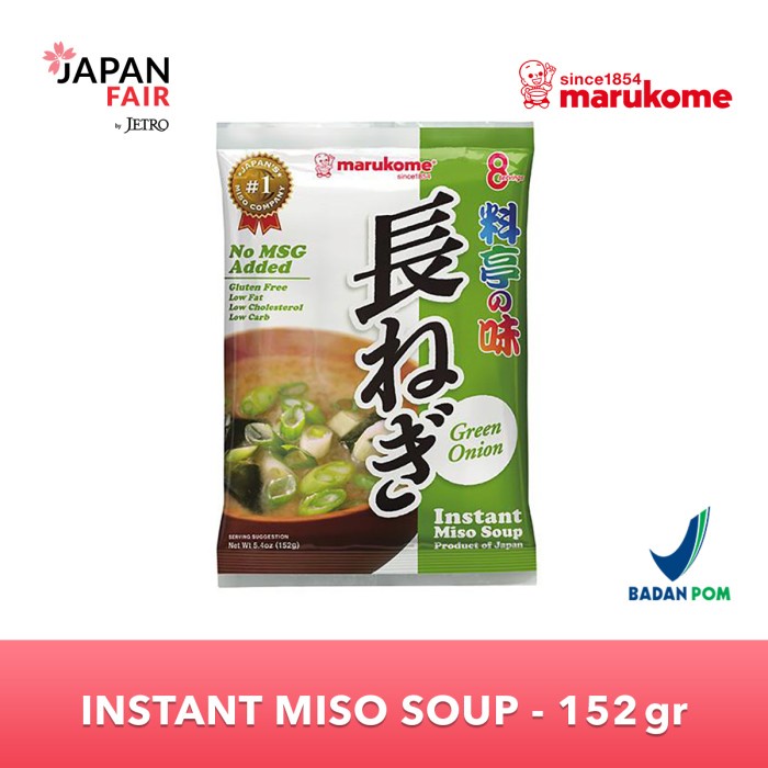

NEW Sup Instan Marukome Instant Miso Soup Ryotei No Aji Green Onion 152 Gr