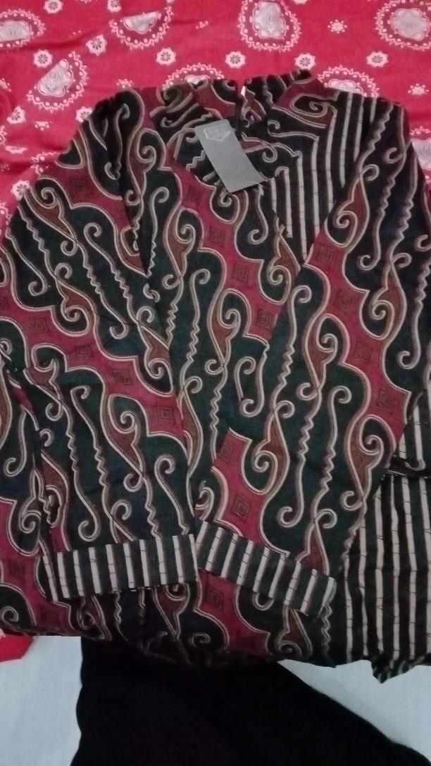 Batik Tunik Shibori Jumputan Terbaru Size S-3l / Hrb026 Yelbor Navbor / Biru Putih / Original..