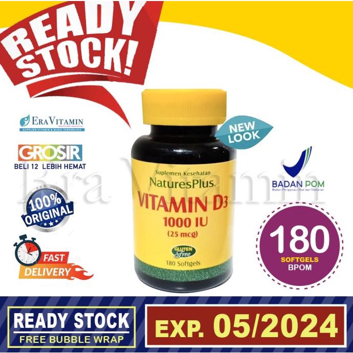 Vitamin D3 1000 iu Nature's Plus / 1000iu vit nature / natures 180