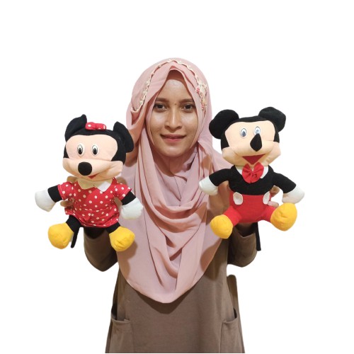 Boneka SEPASANG Mickey &amp; Minnie mouse S