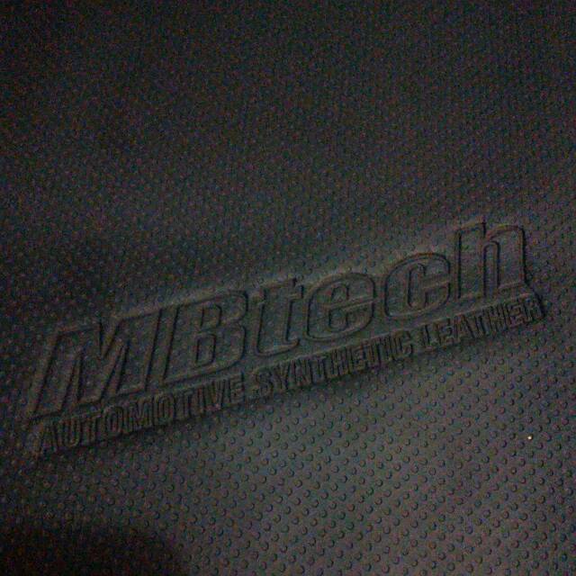 Sarung jok / kulit jok motor MBtech logo printing